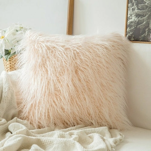 Soft Fur Plush Cushion Cover Home Decor Pillow Covers Living Room