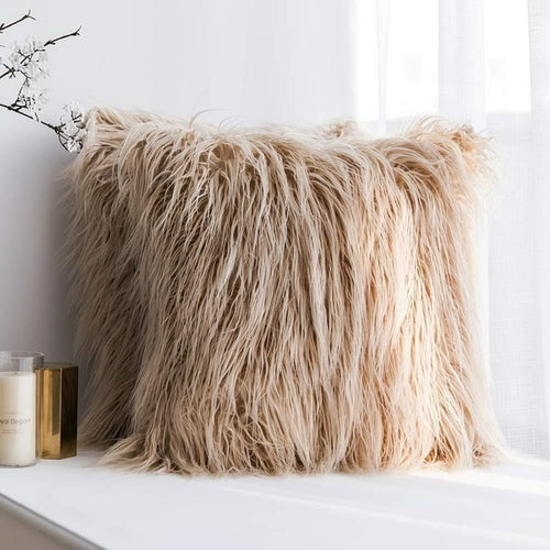 Soft Fur Plush Cushion Cover Home Decor Pillow Covers Living Room