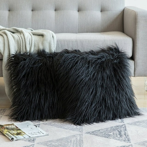Soft Fur Plush Cushion Cover Home Decor Pillow Covers Living Room