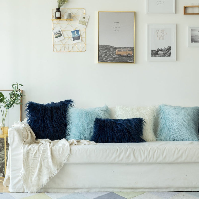 Soft Fur Plush Cushion Cover Home Decor Pillow Covers Living Room