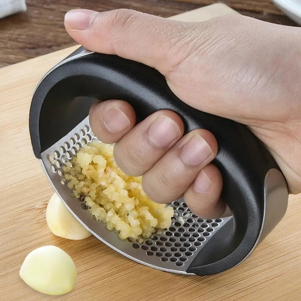 Stainless Steel Garlic Press Manual Crusher Home Essentials-7
