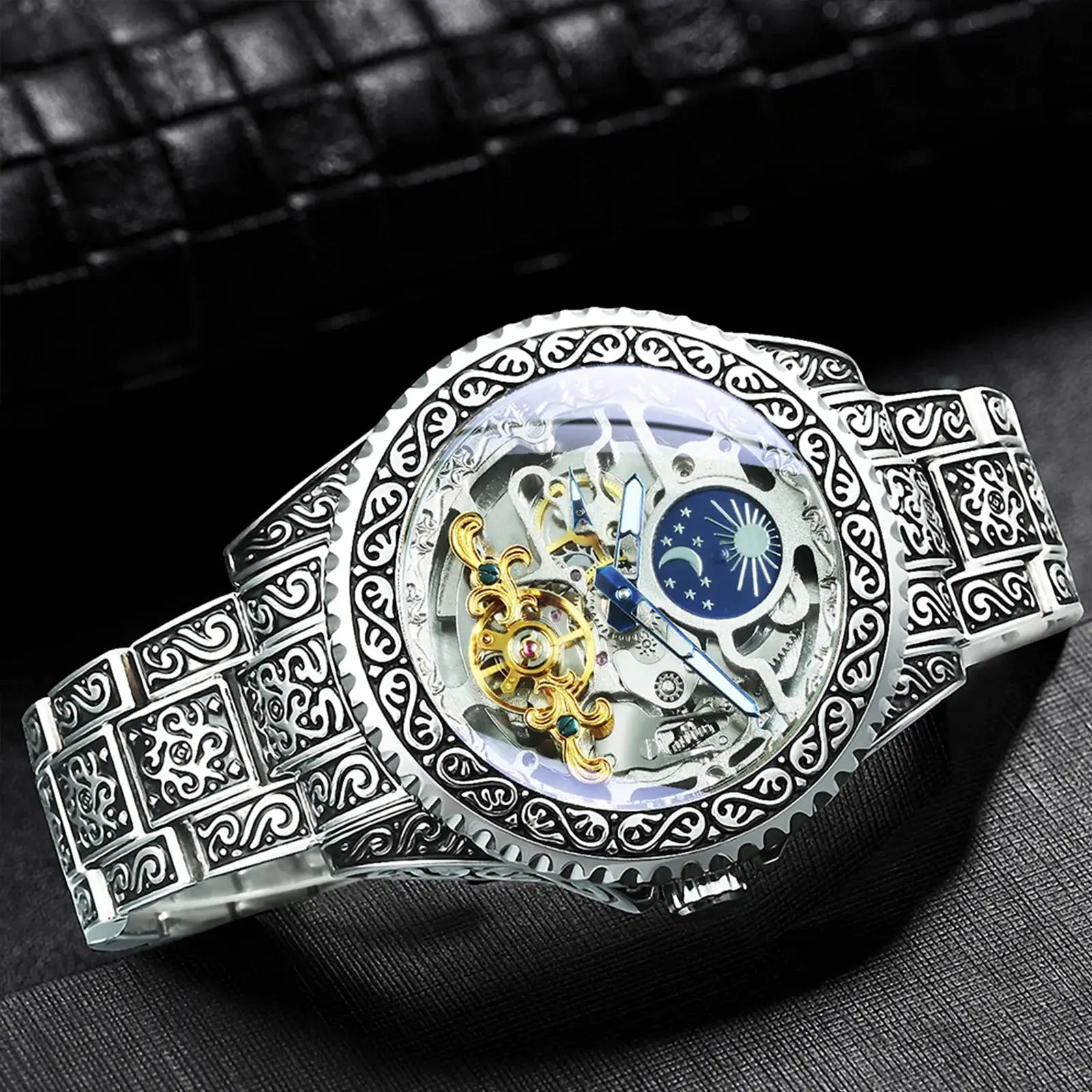 Luxury Moon Phase Mechanical Watches - GLR SHOPPING