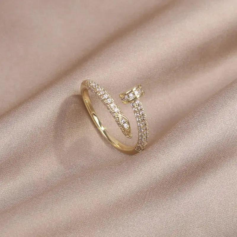 Classic Korean Style Copper Zircon Ring GLR SHOPPING