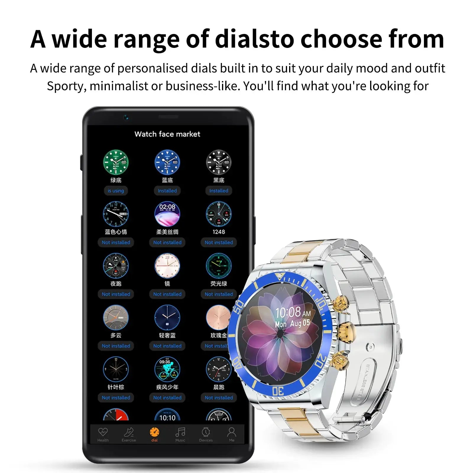 Men's Smart Watch Bluetooth Call Message Display - GLR SHOPPING