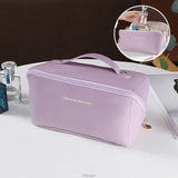 Large-Capacity Leather Cosmetic Bag