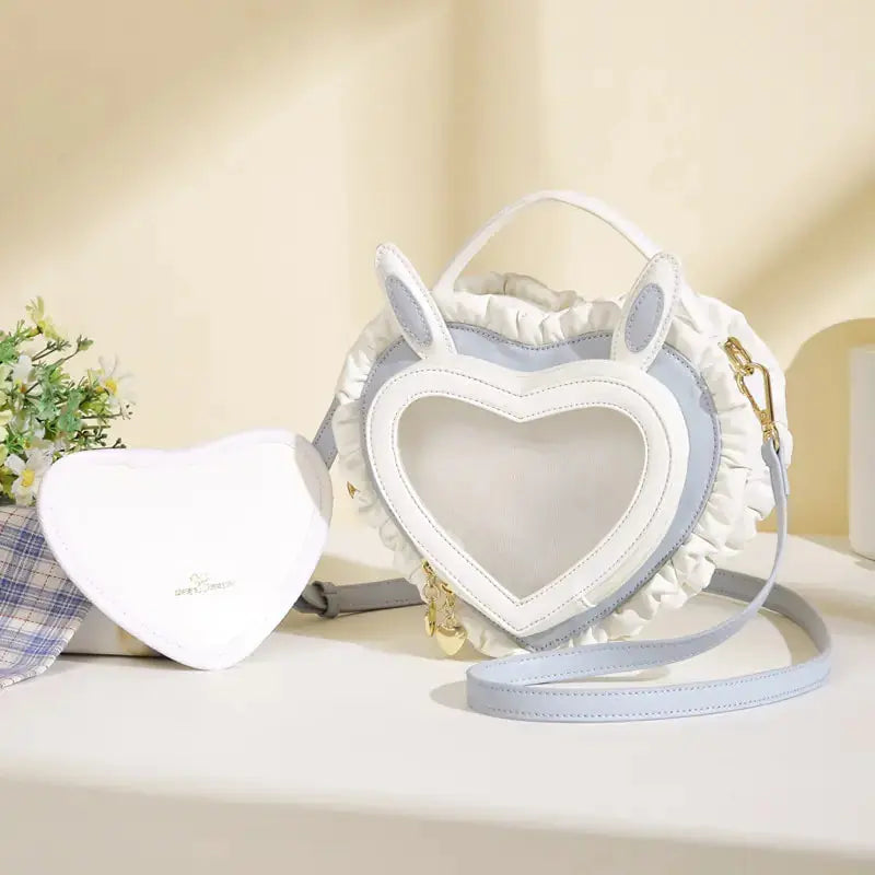 Kawaii Bunny Ears Heart Shape Bag - GLR SHOPPING