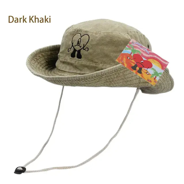 Foldable Cotton Embroidered Bucket Hat GLR SHOPPING