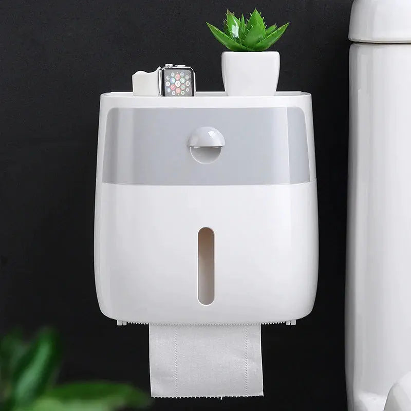 Wall Mounted Waterproof Toilet Paper Holder Home Essentials-7