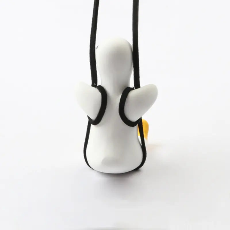 Gypsum Cute Anime Car Accessory Swing Duck Pendant - GLR SHOPPING