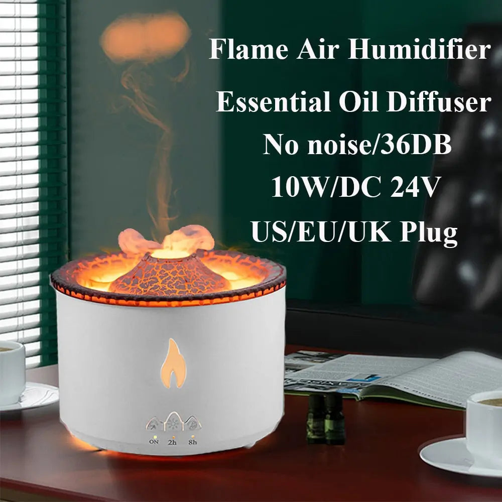 Flame Air Humidifier Essential Oil Diffuser - GLR SHOPPING