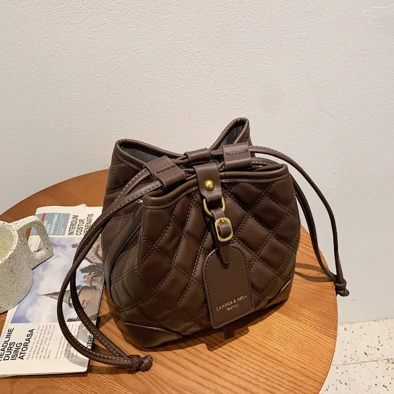 Embroidered Thread Bucket Bag - GLR SHOPPING
