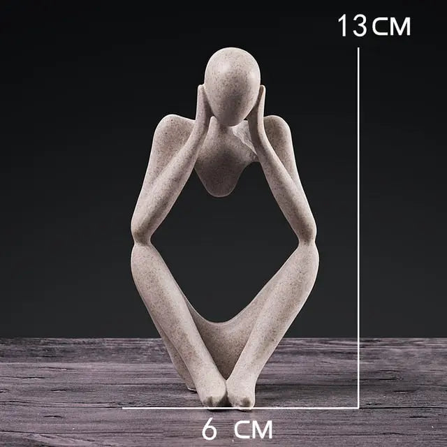 Nordic Art Thinker Statue - GLR SHOPPING