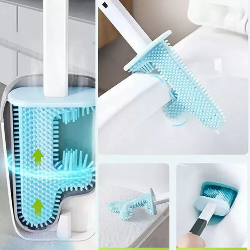 Toilet Brush with Rim Cleaner - GLR SHOPPING