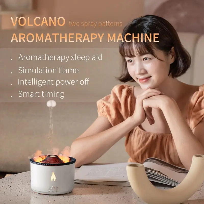 Flame Aroma Diffuser Essential Oil 360ml - GLR SHOPPING
