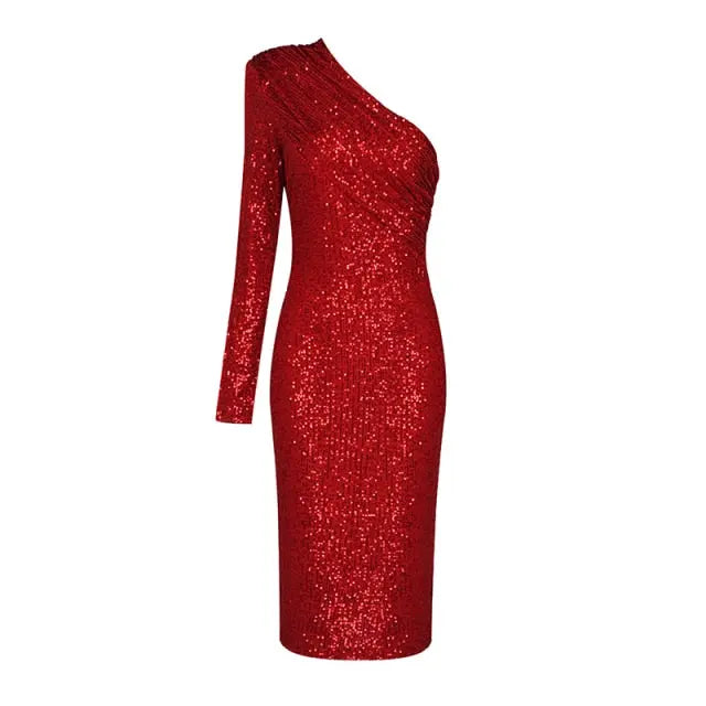 One Shoulder Dress - GLR SHOPPING