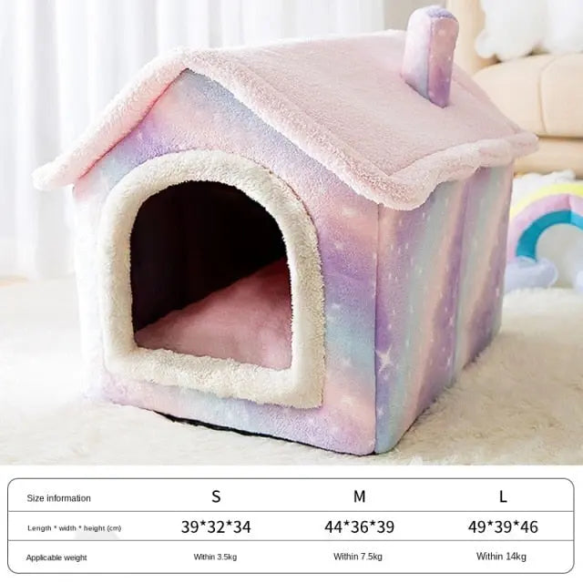 Foldable Deep Sleep Pet Cat House - GLR SHOPPING
