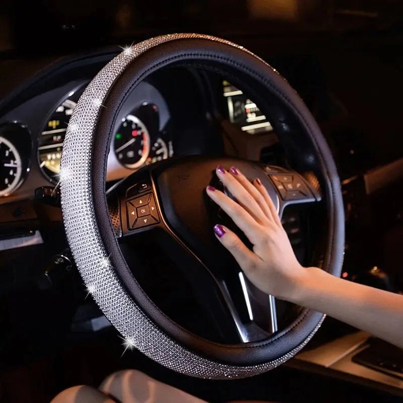Swarovski Crystal Steering Wheel Cover - GLR SHOPPING