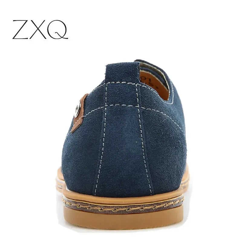 Suede Oxfords Men Leather Shoes - GLR SHOPPING