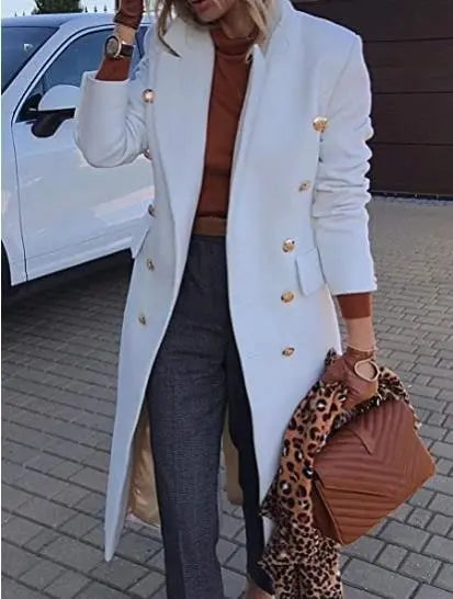 Double Breasted Long Blazers - GLR SHOPPING