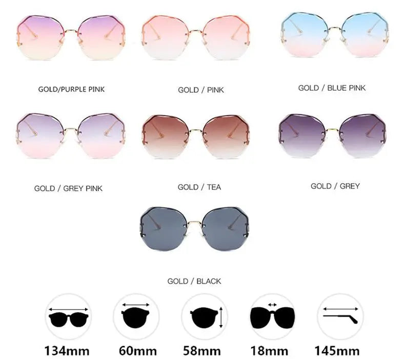 Trimmed Lens Sunglasses - GLR SHOPPING