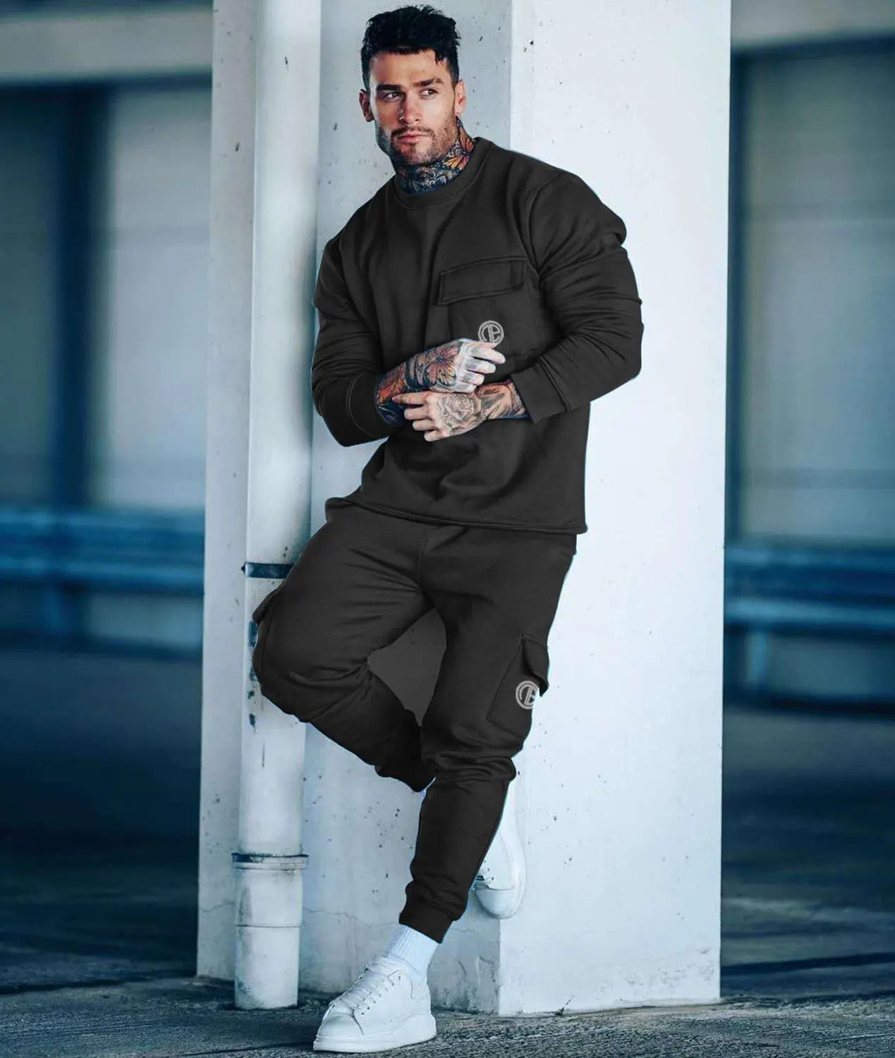 Mens Tracksuits 2020 Cotton Casual Hoodie Set Autumn Male Sweatshirt Clothes For Men - GLR SHOPPING