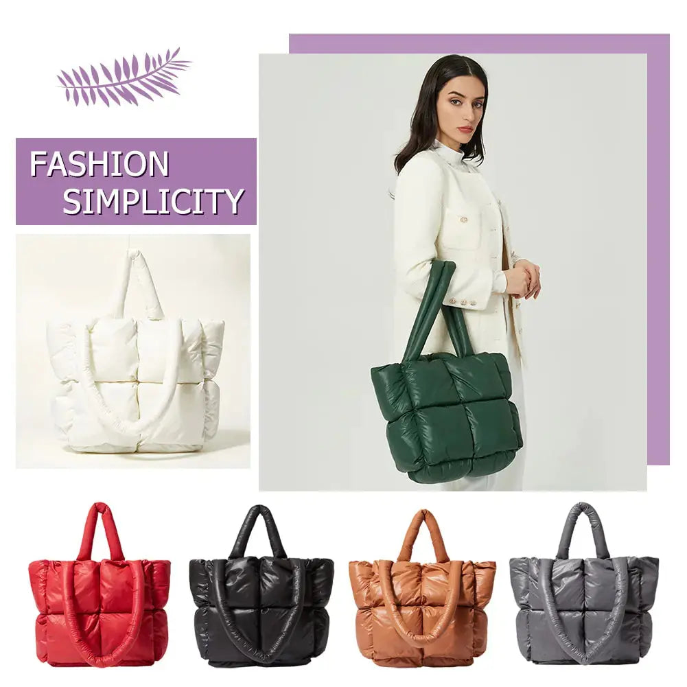 Fashion Large Tote Padded Handbags - GLR SHOPPING