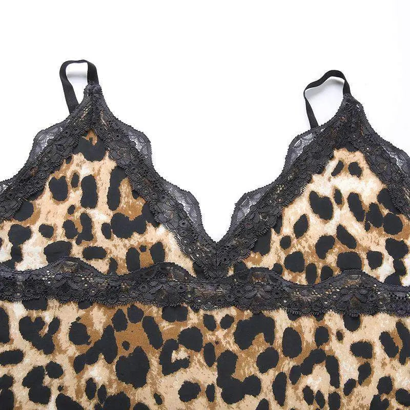 Vitalic Leopard Mini Dress - GLR SHOPPING
