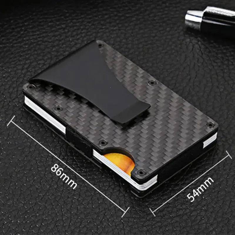 Carbon Fiber Credit Card Holder Wallet - GLR SHOPPING