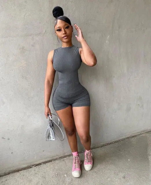 Sexy Bodycon Gym Bodysuit - GLR SHOPPING