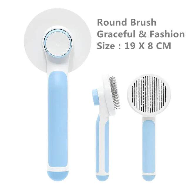 Pumpkin Pet Brush, Self Cleaning Slicker Brush - GLR SHOPPING