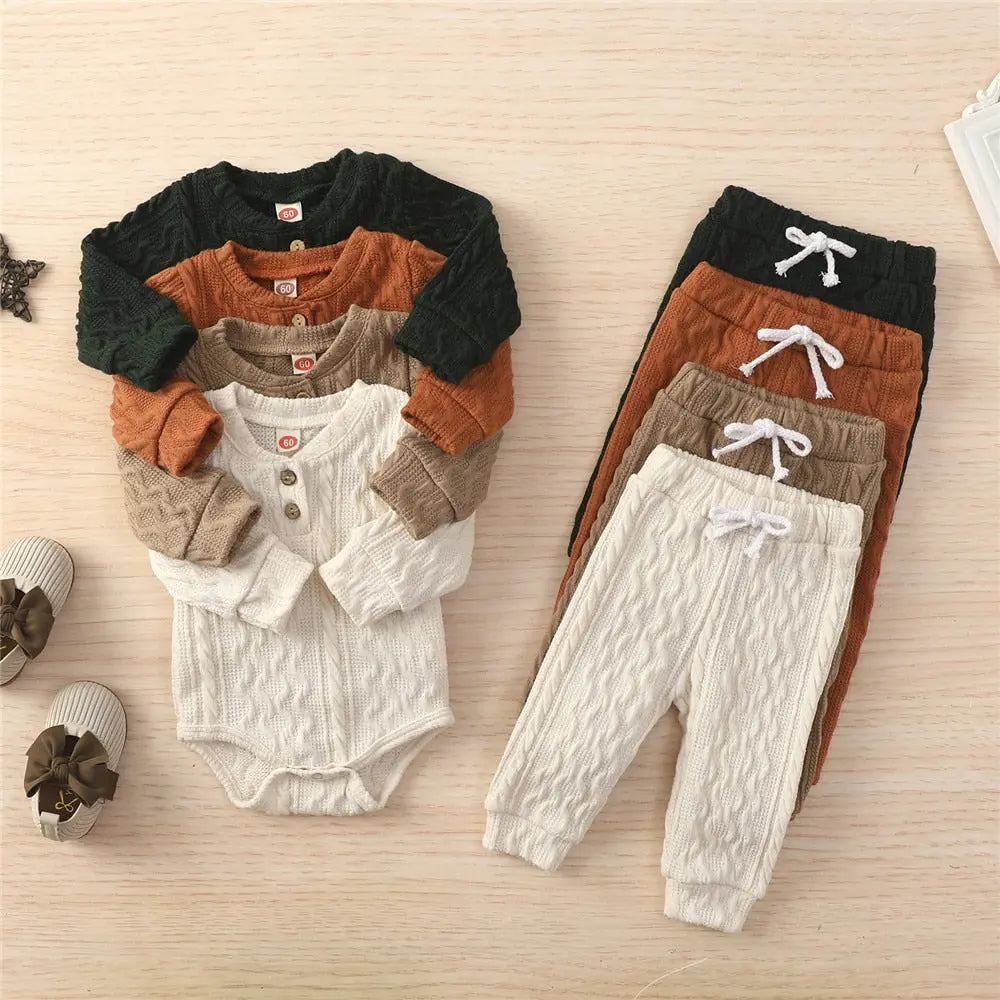 2Pcs Suit Toddler Long Sleeve Romper - GLR SHOPPING