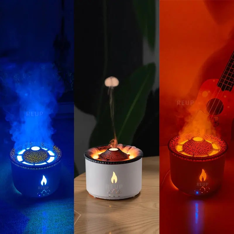 Flame Aroma Diffuser Essential Oil 360ml - GLR SHOPPING