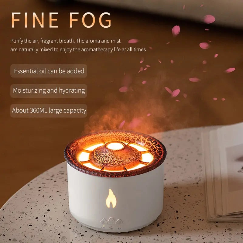 Flame Aroma Diffuser Essential Oil 360ml - GLR SHOPPING