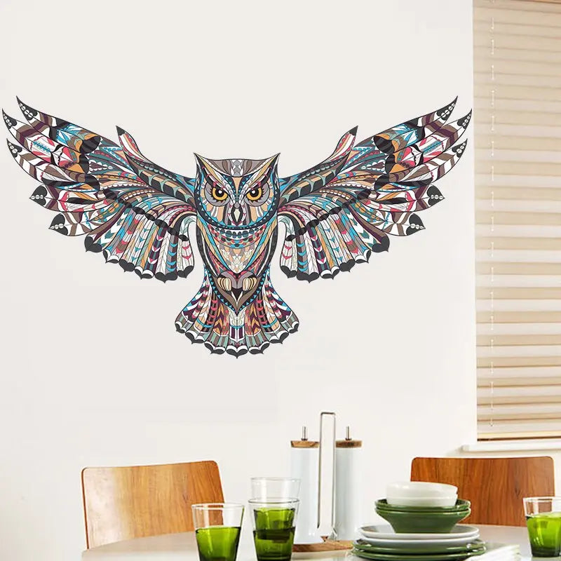 Removable Colorful Owl Wall Stickers - GLR SHOPPING