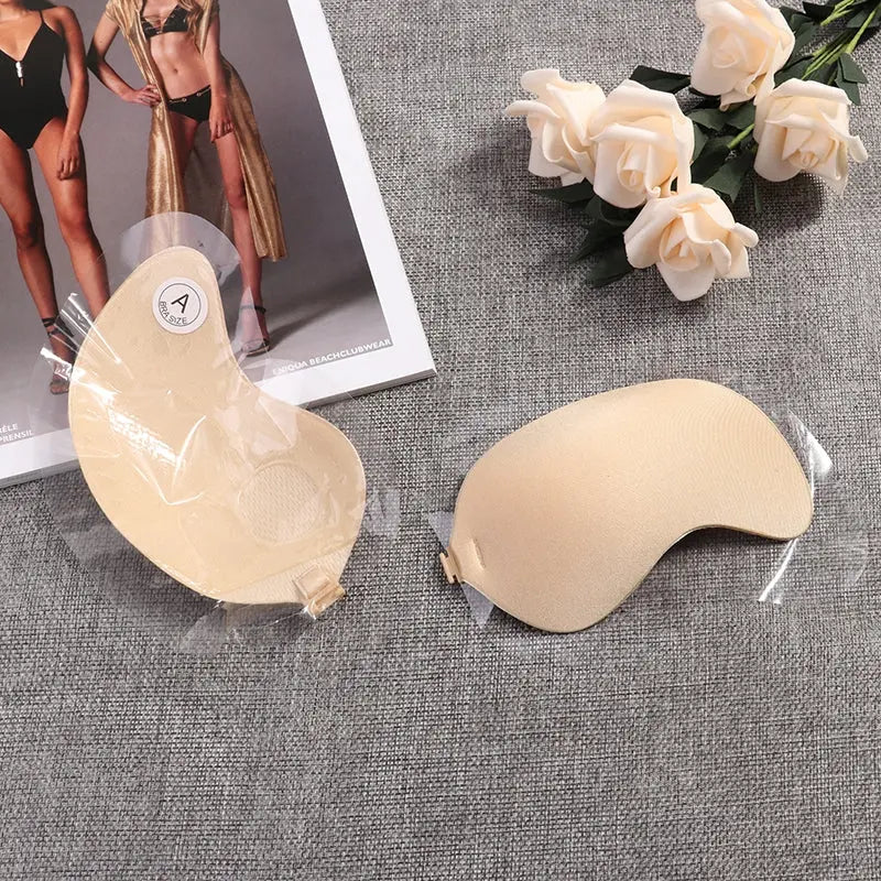 Sexy Sujetador Women&#39;s bra Invisible Push Up Bra Self-Adhesive Silicone Seamless Front Closure Sticky Backless Strapless Bra - GLR SHOPPING
