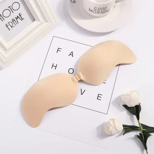 Sexy Sujetador Women&#39;s bra Invisible Push Up Bra Self-Adhesive Silicone Seamless Front Closure Sticky Backless Strapless Bra - GLR SHOPPING