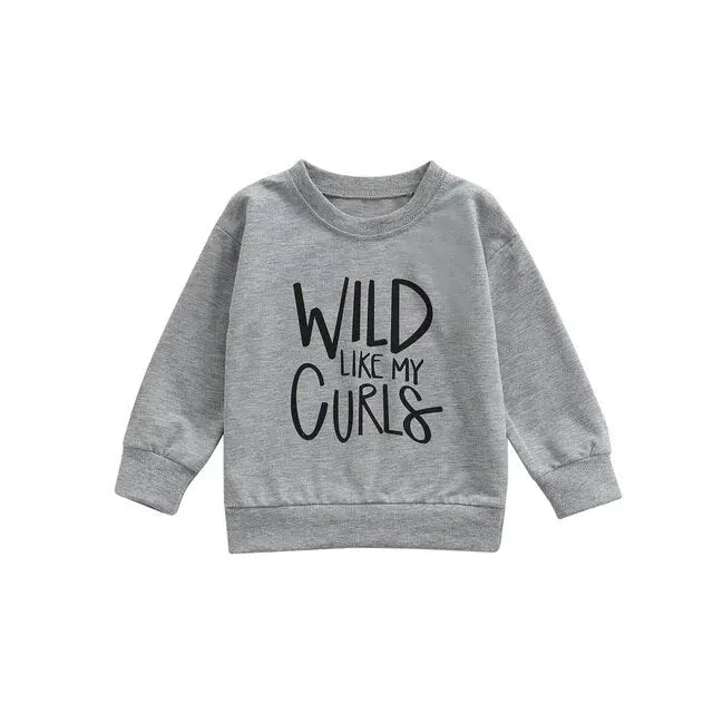 Baby Sweatshirt Tops with Letter Print - GLR SHOPPING