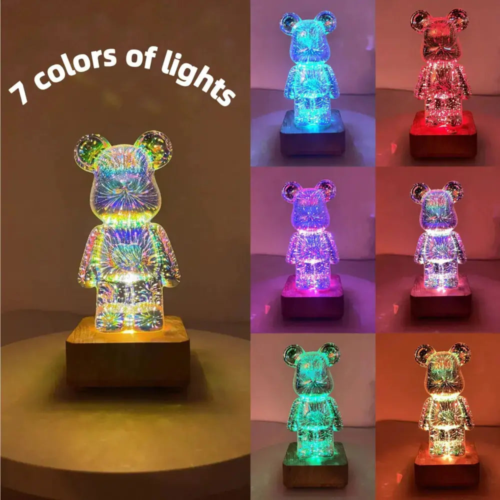 3D Bear Firework Light Lamp - GLR SHOPPING