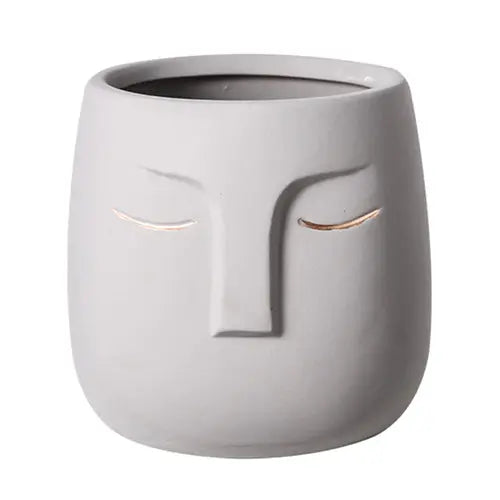 Ceramic Face Living Room Vase - GLR SHOPPING