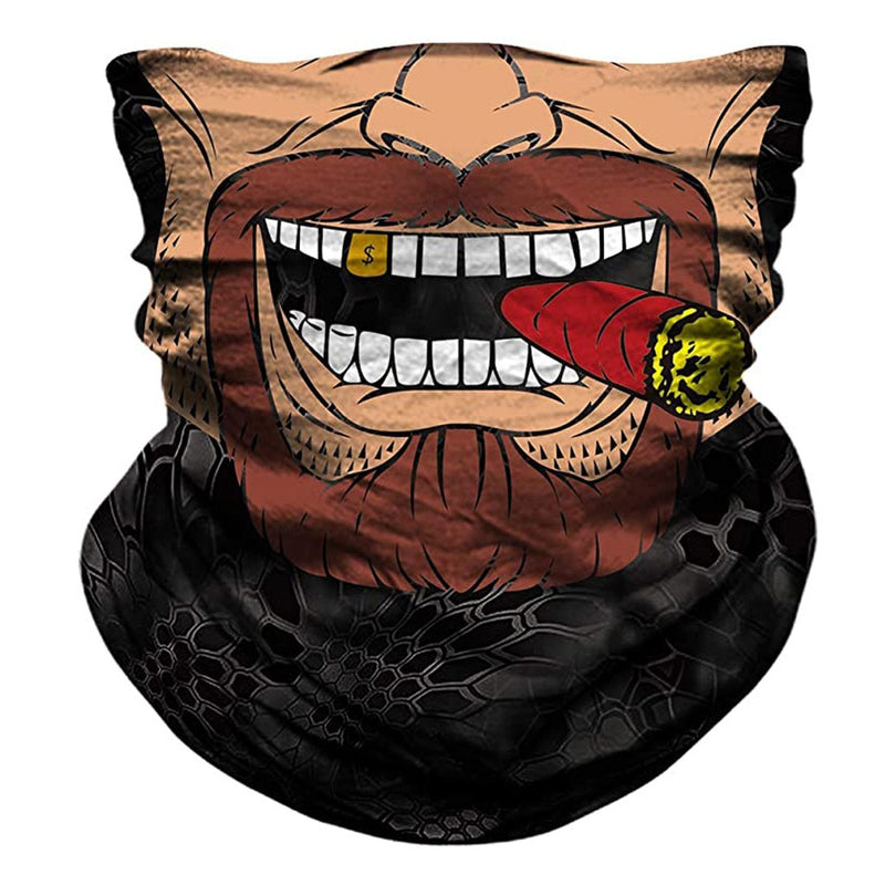 3d Seamless Neck Bandana Horror Demon Vampire Skull Facemask Mask Headband Headwear Headscarf Bicycle Zombie Scarf  Bandanas