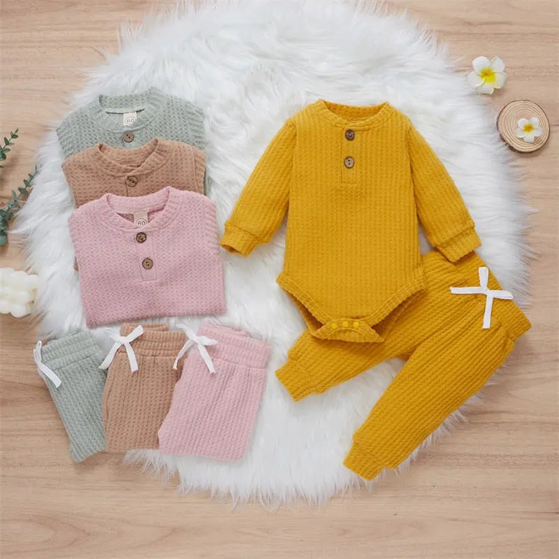 2Pcs Suit Toddler Long Sleeve Romper - GLR SHOPPING