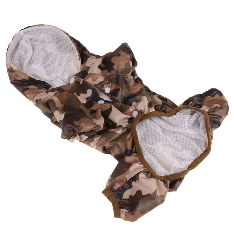 Dog Raincoat Puppy Rain Coat with Hood Reflective Waterproof Dog Clothes Soft Breathable Pet Cat Small Dog Rainwear XS - 2XL - GLR SHOPPING