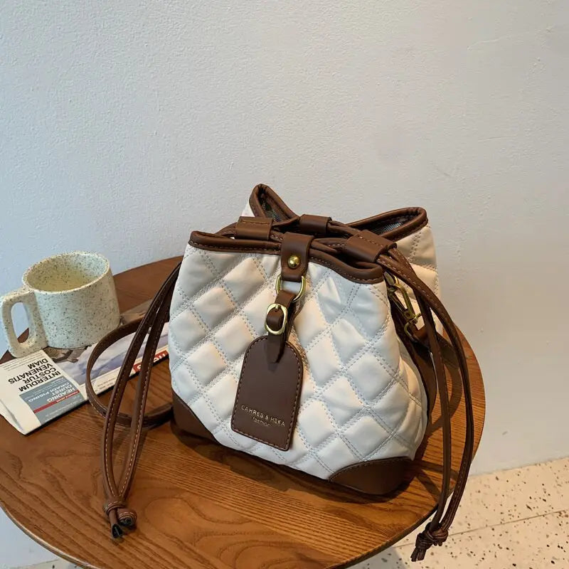 Embroidered Thread Bucket Bag - GLR SHOPPING