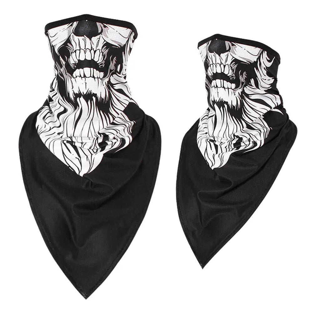 Men Girl Breathable Sport Red Skull Bandana Scary Face Ski Triangle Scarf Fishing Hiking Running Neck Gaiter Cover Headband Thin - GLR SHOPPING