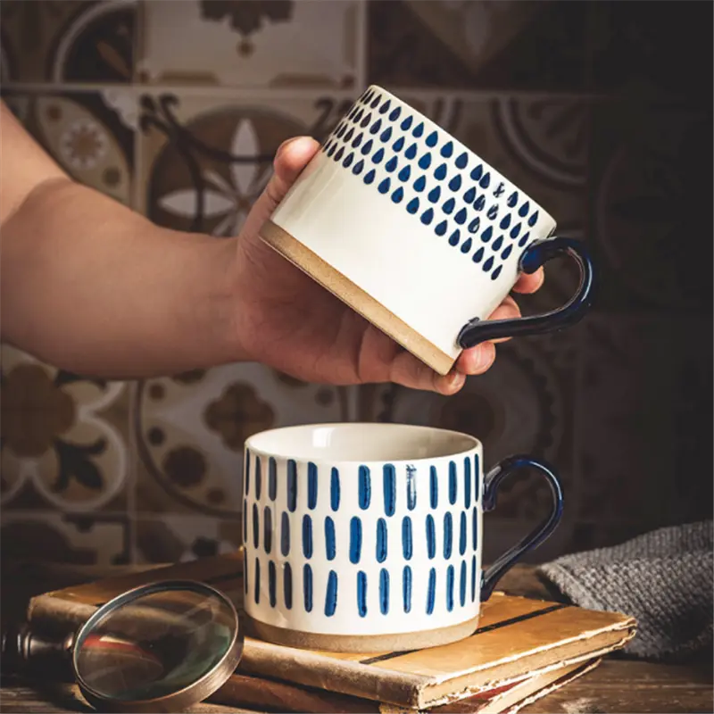 Japanese Style Hand Painted Ceramic Mugs - GLR SHOPPING