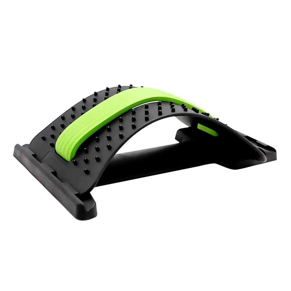 1pc Back Stretch Equipment Massager Massageador Magic Stretcher Fitness Lumbar Support Relaxation Spine Pain Relief random color - GLR SHOPPING