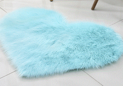 Heart Shape Fluffy Rug - GLR SHOPPING