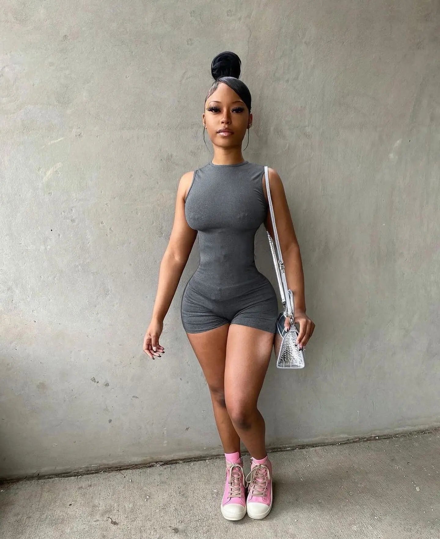 Sexy Bodycon Gym Bodysuit - GLR SHOPPING