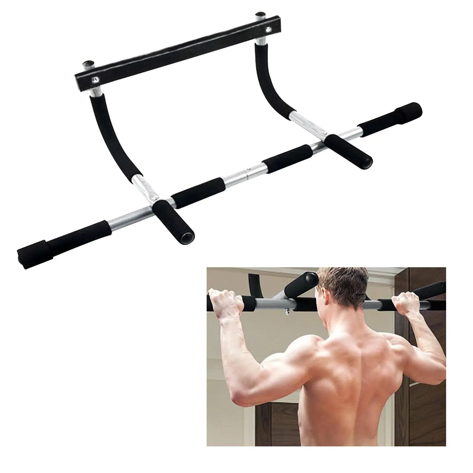 Indoor Fitness Horizontal Bar Workout Bar Chin-Up Pull-Up Bar Crossfit Sport Gym Equipment Home Fitness Equipment - GLR SHOPPING
