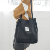 Women Corduroy Canvas Shoulder Bags